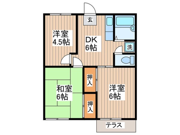 グランデュール調布の物件間取画像